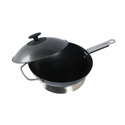 WOK CON COPERCHIO PER BBQ