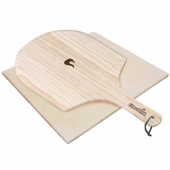 PIETRA PIZZA RETT. L40XP35XA1,2 + PALA IN LEGNO CHAR BROIL