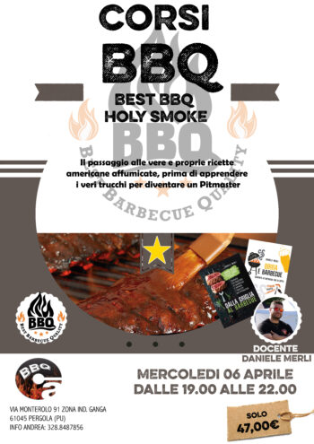 Corso bbq Holy Smoke by Daniele Merli